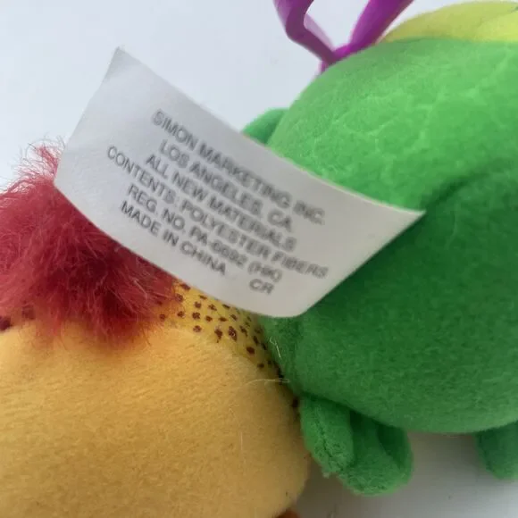 Furby Plush Keychain Lot of 3 - Vintage 2000 McDonalds Happy Meal Clip Toys VTG‎ - Picture 9 of 9